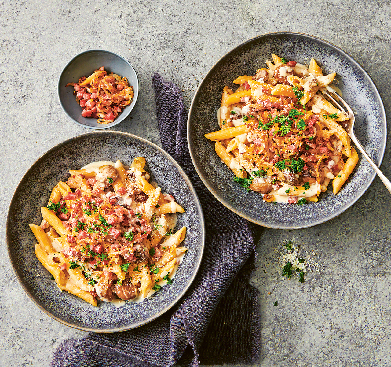 Pasta dell'alpigiano con castagne