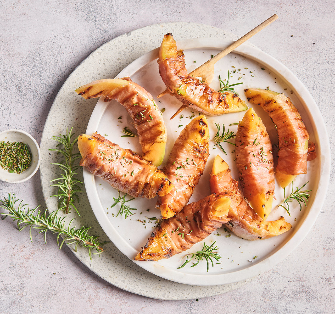 Grillierte Melonenschnitze