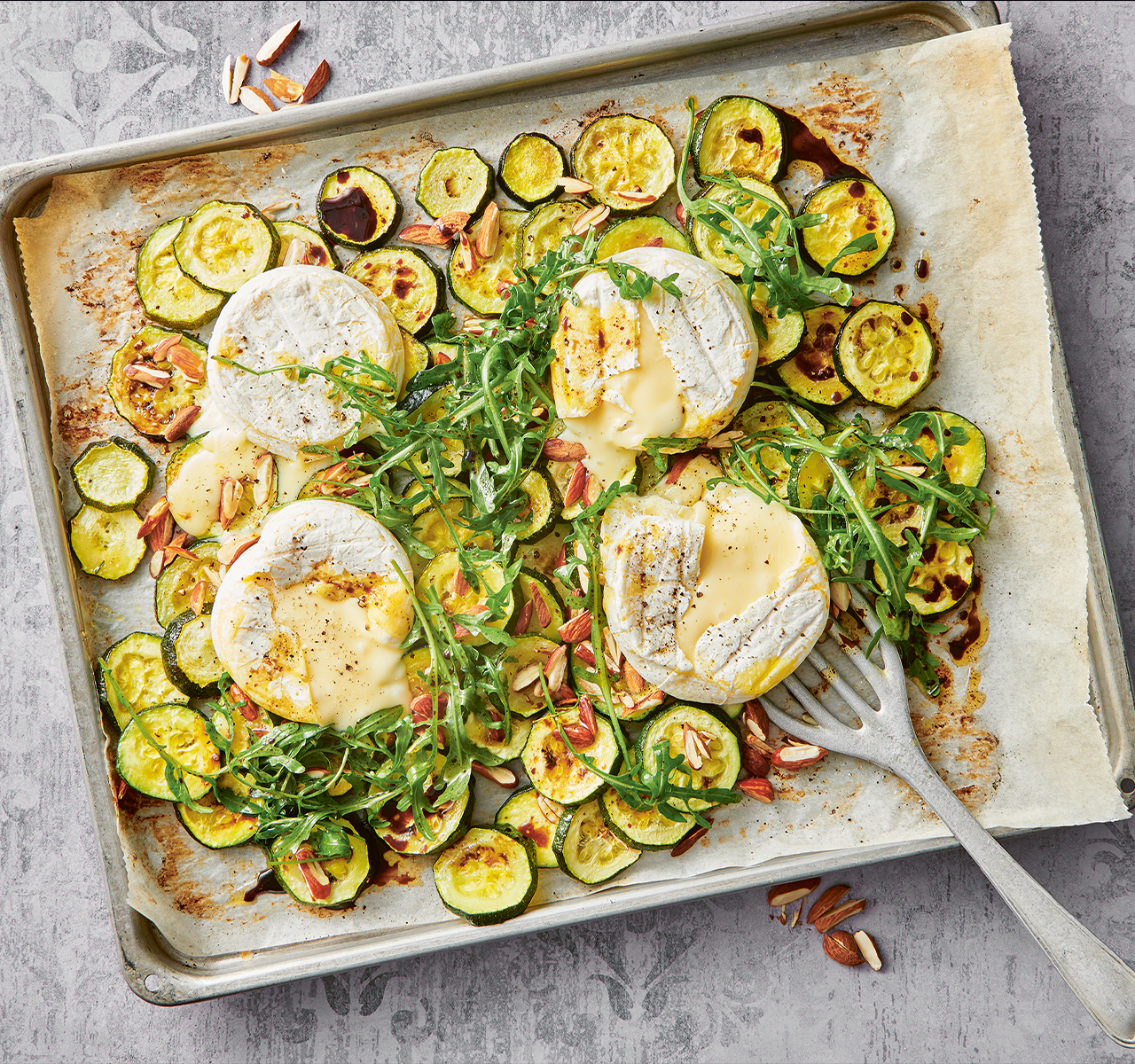 Tomme al forno con zucchine